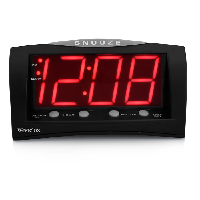 Westclox Triad LED Tabletop Clock & Reviews Wayfair